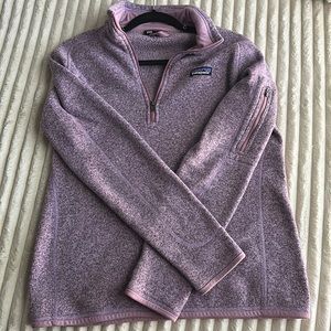 Womens Purple Patagonia Quarter Zip Size L